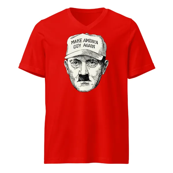 MAGA - Hitler - Mens • T-shirt • V-neck • Premium - Image 3