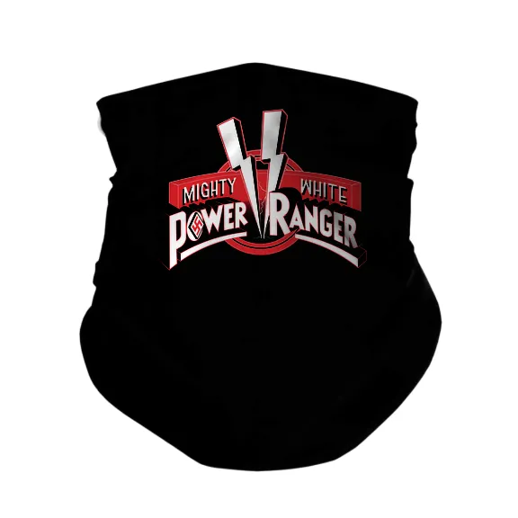 Mighty White Power Ranger - Swastika - Gaiter Mask
