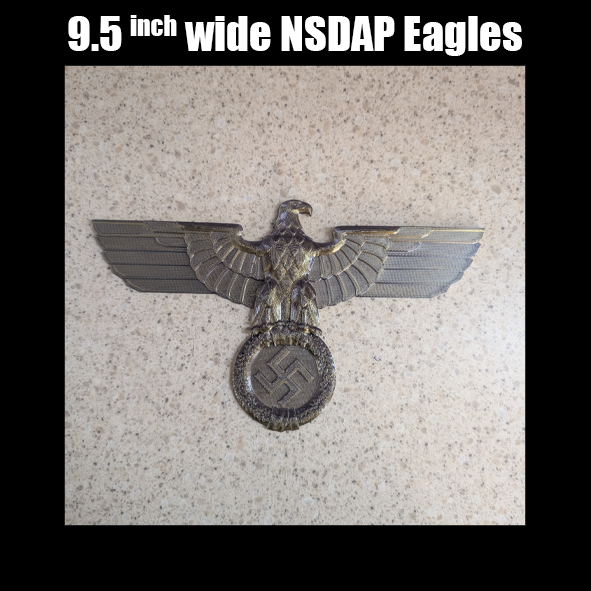 NSDAP Eagle • 9.5inch • DIRTY GOLD