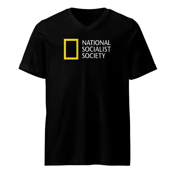 National Socialist Society - Mens • T-shirt • V-neck • Premium