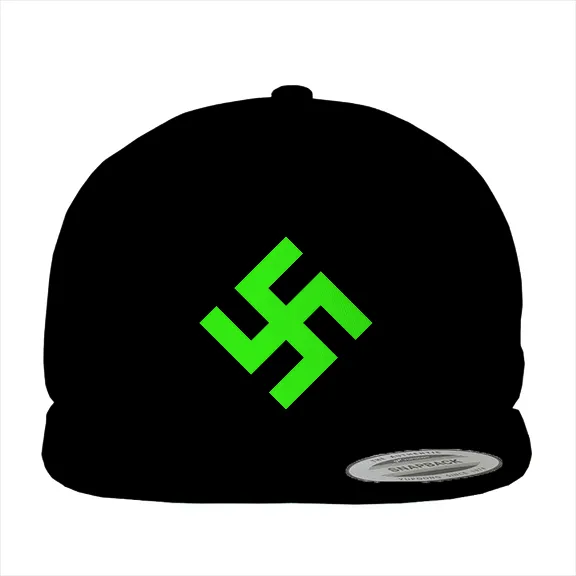 Neon Green Swasika - Hat • Cotton Twill