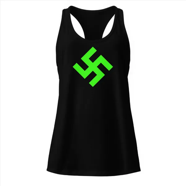 Neon Green Swasika - Ladies • Razorback Tank • Premium