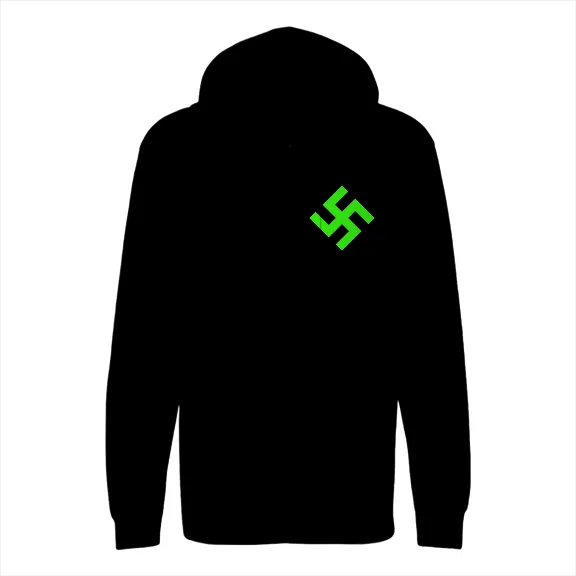 Neon Green Swasika - Mens • Full-Zip Hoodie • Premium