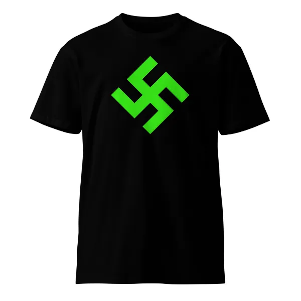 Neon Green Swasika - Mens • T-shirt • Crew • Supreme