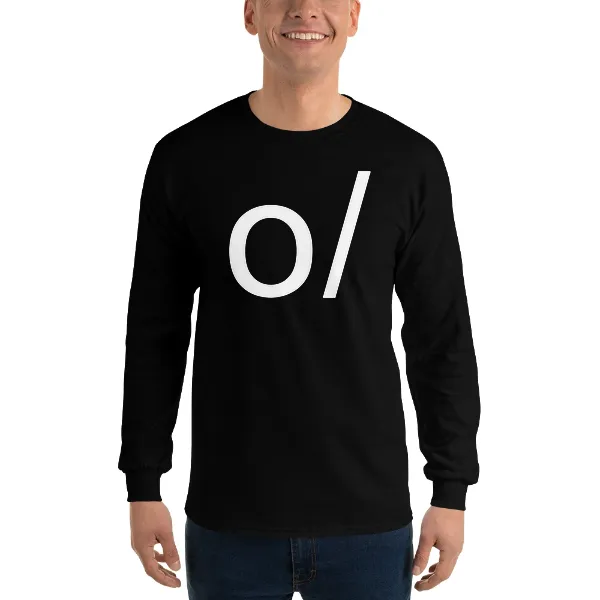 O Backslash - Mens • T-shirt • Long Sleeve • Basic