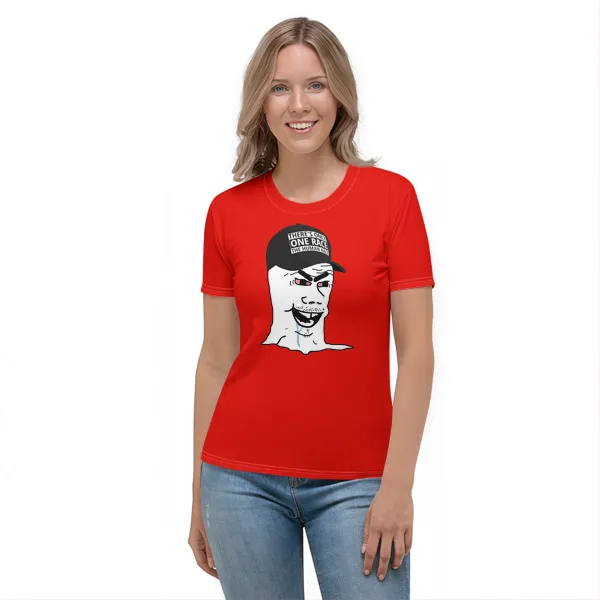 One Race Retard - Ladies • T-shirt • Crew • Basic - Image 3