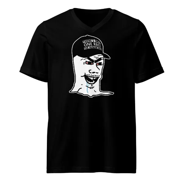 One Race Retard - Mens • T-shirt • V-neck • Premium