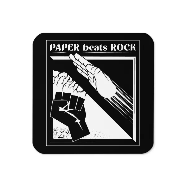 Paper Beats Rocks - Coaster