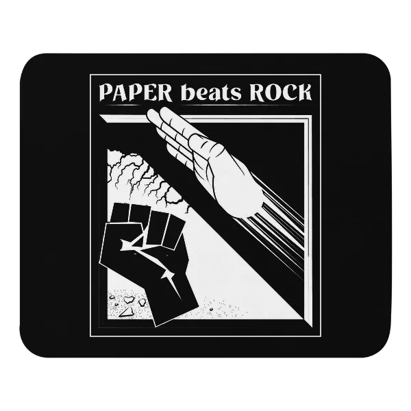Paper Beats Rocks - Mouse Pad