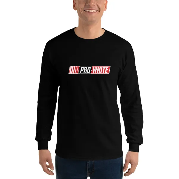 Pro White - Mens • T-shirt • Long Sleeve • Basic