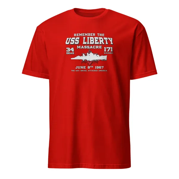 Remember The USS Liberty - Mens • T-shirt • Crew • Basic - Image 3
