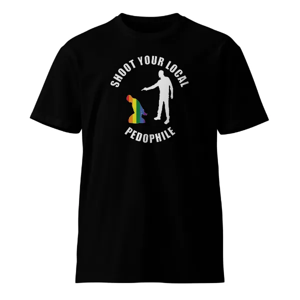 Shoot Your Local Pedophile - Mens • T-shirt • Crew • Supreme