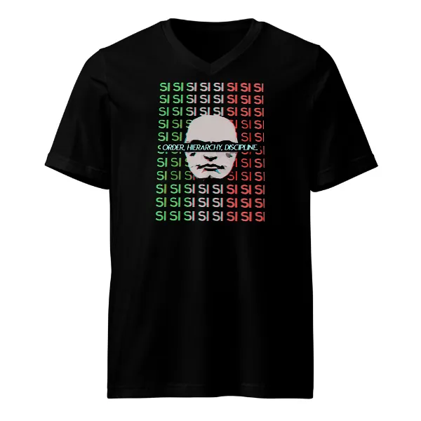 Si Si Si Mussolini - Mens • T-shirt • V-neck • Premium