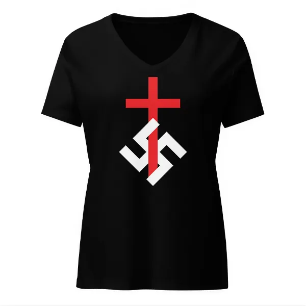 SwastiCross - Ladies • T-shirt • V-neck • Basic