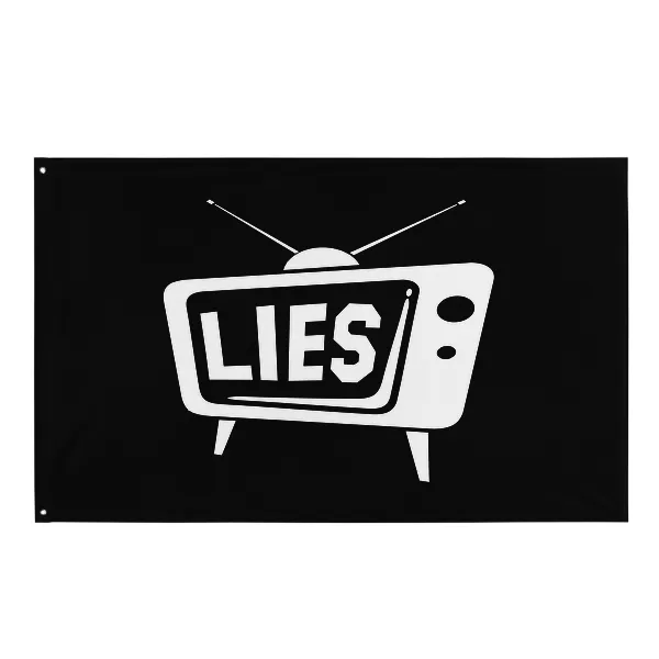 TV Lies - Flag • Small