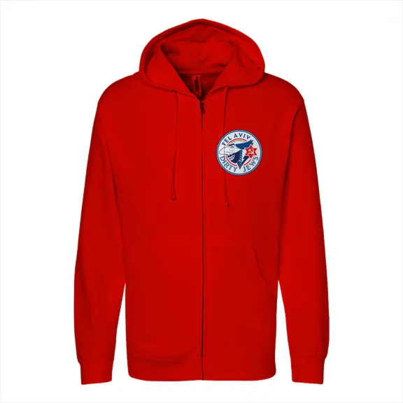 Tel Aviv Dirty Jews - Mens • Full-Zip Hoodie • Premium - Image 3