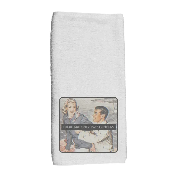 There is Only 2 Genders - Hand Towel