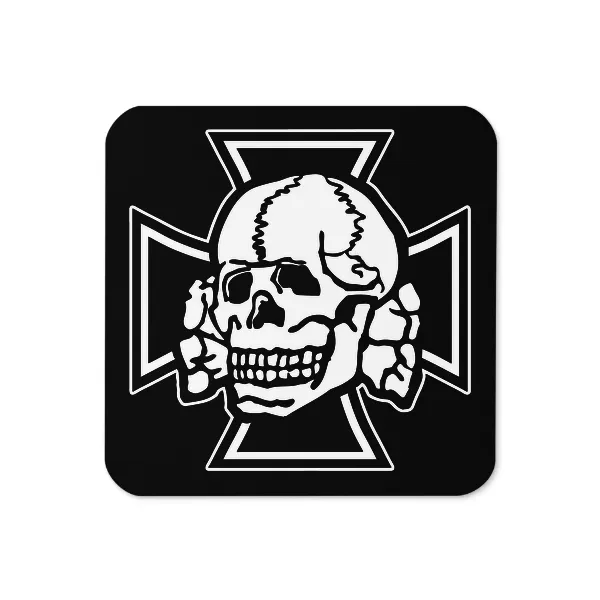 Totenkopf Iron Cross - Coaster
