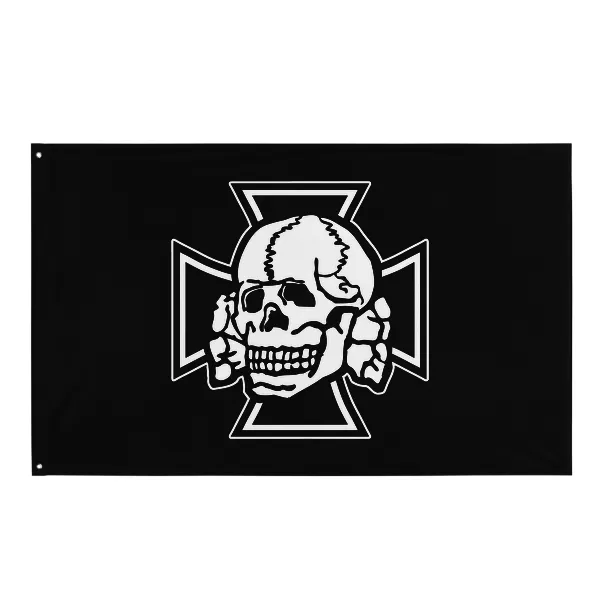 Totenkopf Iron Cross - Flag • Small