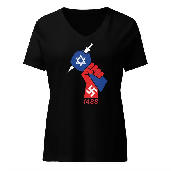 Vax Stopper 1488 - Ladies • T-shirt • V-neck • Basic