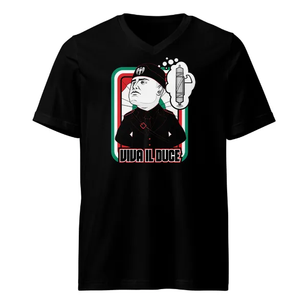 Viva Il Duce - Mens • T-shirt • V-neck • Basic