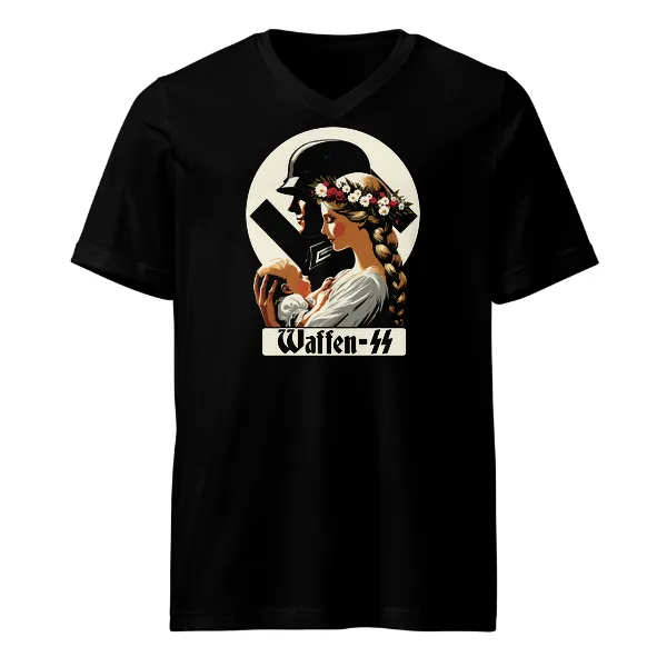 Waffen SS Family - Mens • T-shirt • V-neck • Premium