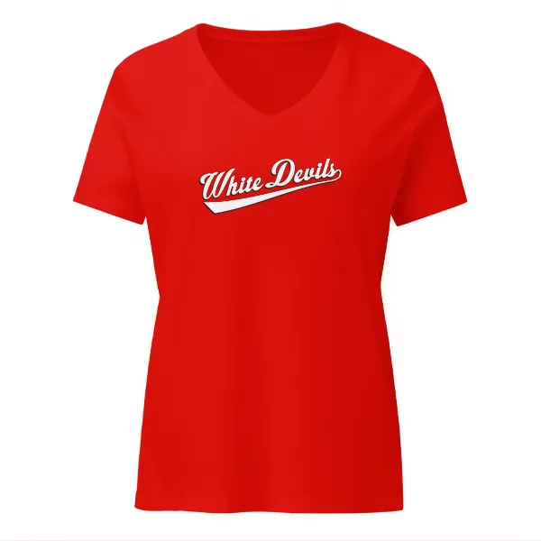 White Devils - Ladies • T-shirt • V-neck • Basic - Image 3