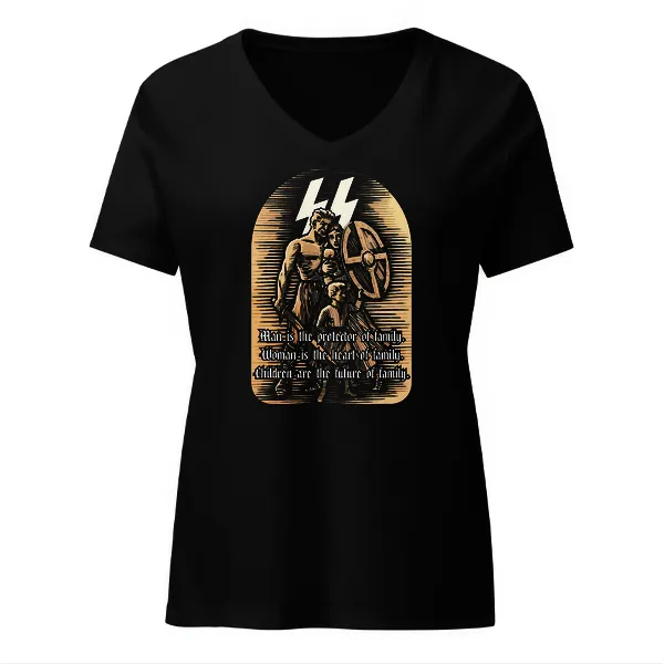 White Family SS - Ladies • T-shirt • V-neck • Basic