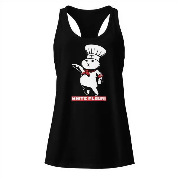 White Flour - Ladies • Razorback Tank • Premium