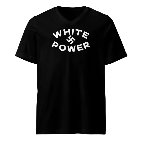 White Power - Mens • T-shirt • V-neck • Basic