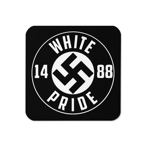 White Pride Swasika 1488 - Coaster