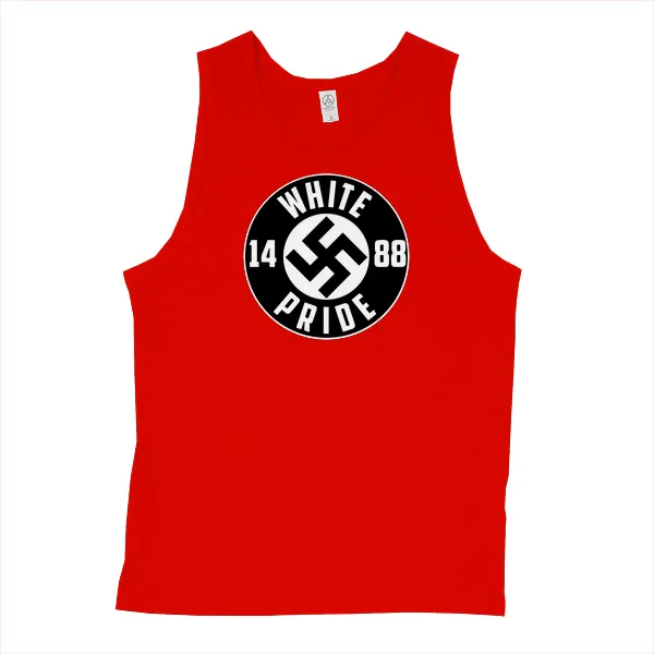 White Pride Swasika 1488 - Mens • Tank Top • Basic - Image 3