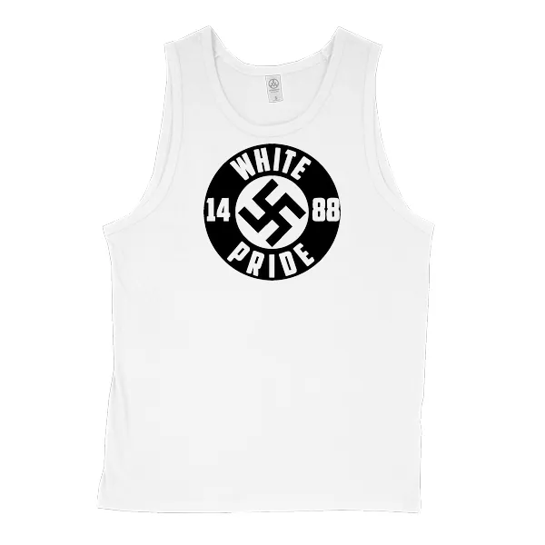 White Pride Swasika 1488 - Mens • Tank Top • Premium - Image 2