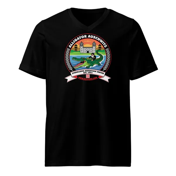 Alligator Auschwitz - Mens • T-shirt • V-neck • Premium