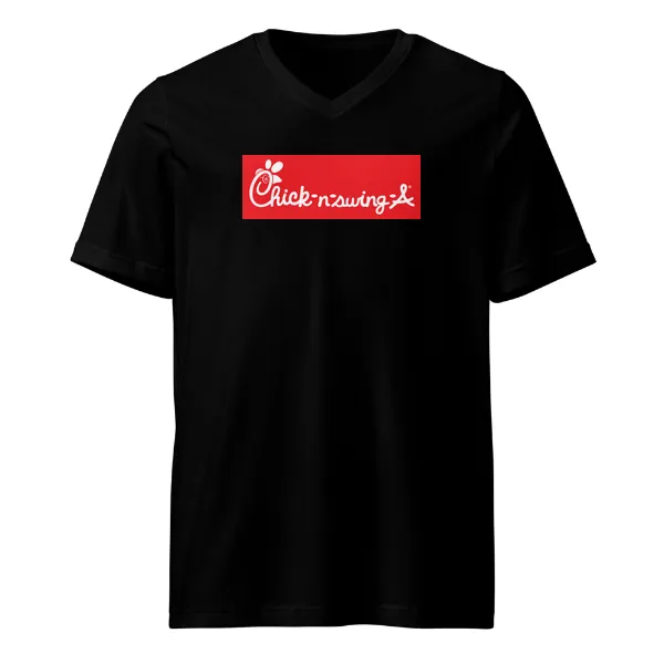 Chick-n-swing-a - Mens • T-shirt • V-neck • Premium