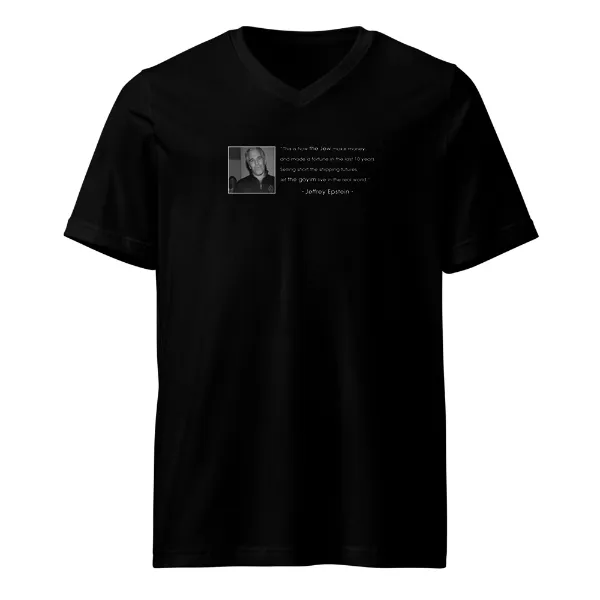 Epstein Quote - Mens • T-shirt • V-neck • Basic