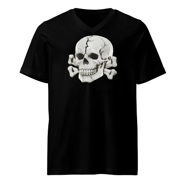 Flood Totenkopf - Mens • T-shirt • V-neck • Premium