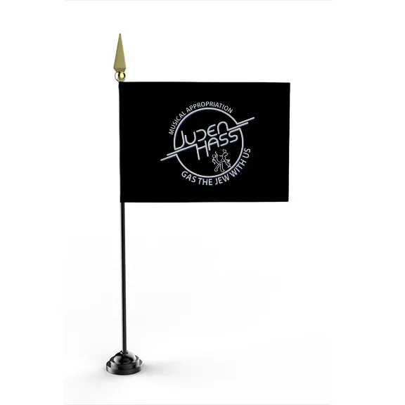 Gas The Jew With Us - Flag • Mini