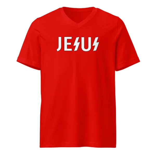Jesus SS - Mens • T-shirt • V-neck • Basic - Image 3