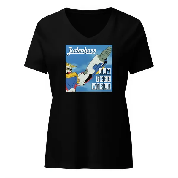 Jew Free World - Ladies • T-shirt • V-neck • Basic