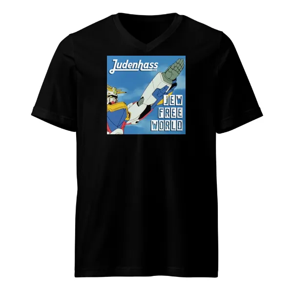 Jew Free World - Mens • T-shirt • V-neck • Premium