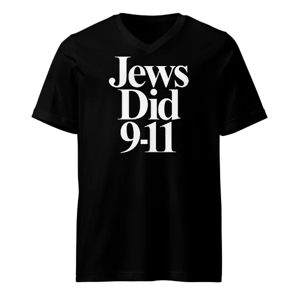 Jews Did 911 - Mens • T-shirt • V-neck • Premium
