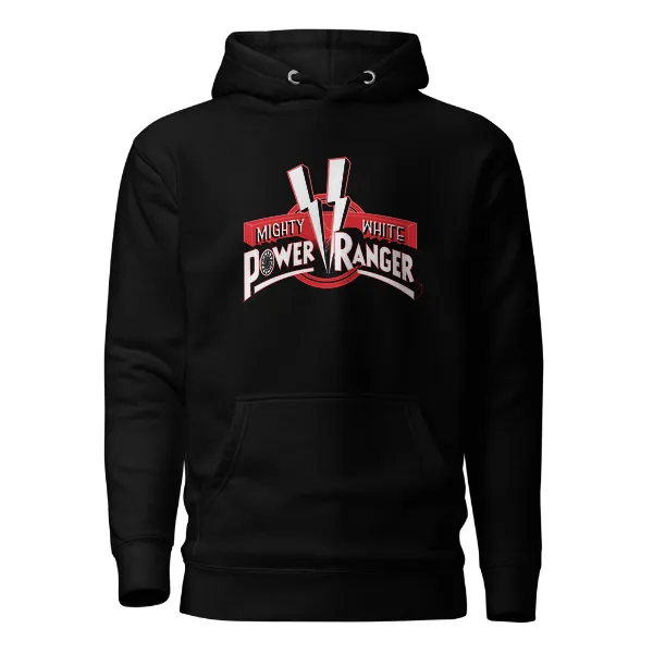 Mighty White Power Ranger - Black Sun - Mens • Hoodie • Supreme