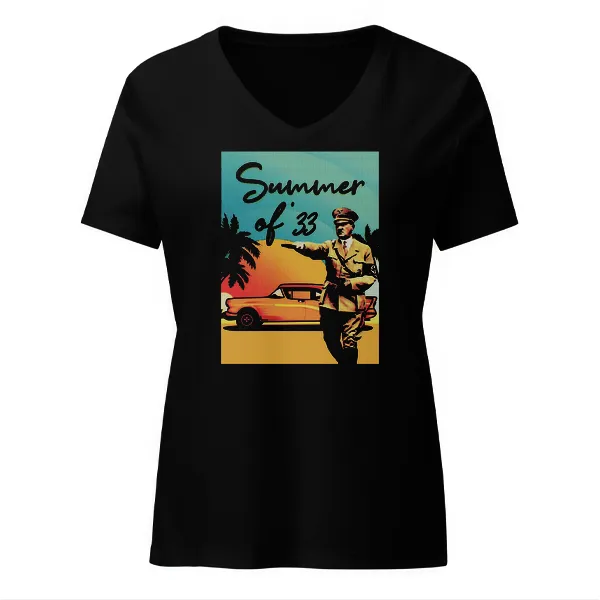 Summer of 33 - Ladies • T-shirt • V-neck • Basic