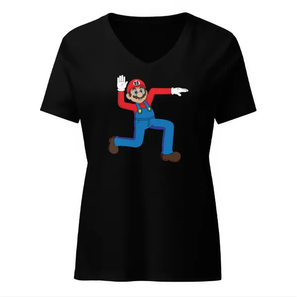 Super Swasi Mario - Ladies • T-shirt • V-neck • Premium
