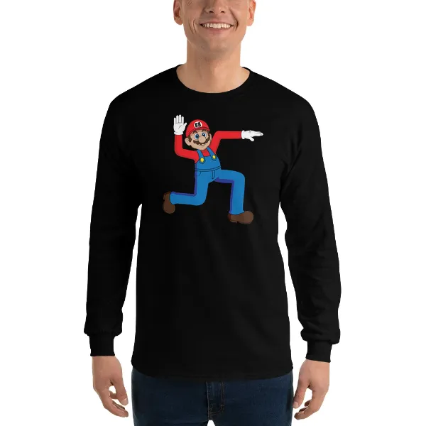 Super Swasi Mario - Mens • T-shirt • Long Sleeve • Basic