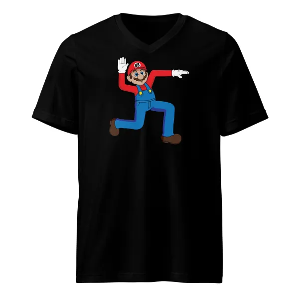 Super Swasi Mario - Mens • T-shirt • V-neck • Premium