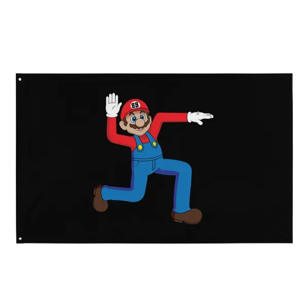 Super Swasi Mario - Flag • Small
