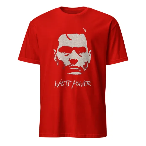 GLR White Power - Mens • T-shirt • Crew • Basic - Image 3