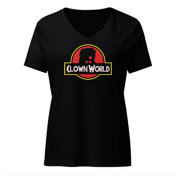 Clown World - Ladies • T-shirt • V-neck • Premium